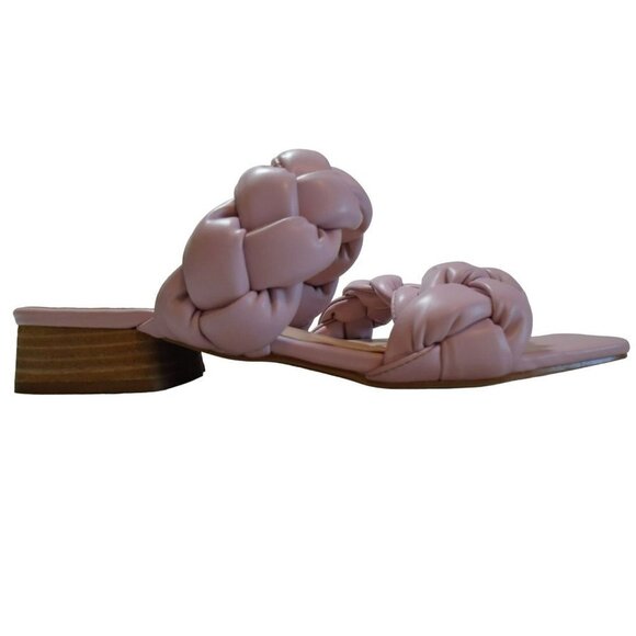 Shu Shop Braided Slide Slip on Sandal Blush Pink SZ 9 - Picture 5 of 8